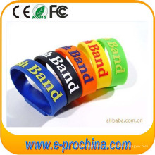 Silicone Logo Printing Barcelet Shape USB Flash Drive (EP274)